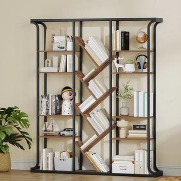 Boomvormige Boekenkast met 17 Vakken – Staande Kast 180 cm, Huis en Inrichting, Kasten | Boekenkasten, Verzenden, Nieuw