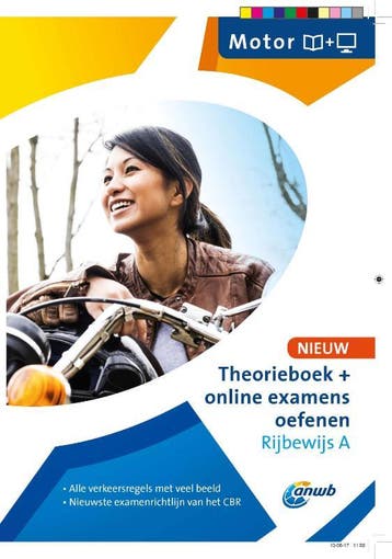 Theorieboek + online examens oefenen Rijbewijs A - - ANWB, Boeken, Verzenden, Gelezen, ANWB