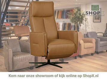 Leren handmatige relaxfauteuil Honor - Massif Calvados, Huis en Inrichting, Fauteuils, Nieuw, Ophalen of Verzenden, Modern, 50 tot 75 cm