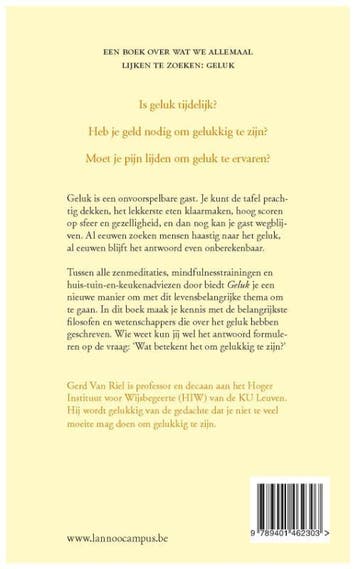 Geluk 9789401462303 Gerd Van Riel, Verzenden, Zo goed als nieuw, Gerd Van Riel