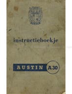 1954 AUSTIN A30 INSTRUCTIEBOEKJE NEDERLANDS