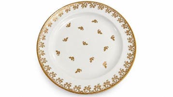 Limoges – Grétin Dijon - 12 grandes assiettes en porcelaine