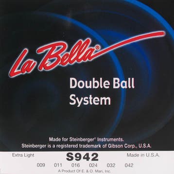 La Bella S942 Double Ball System elektrische gitaarsnaren .0, Verzenden, Nieuw