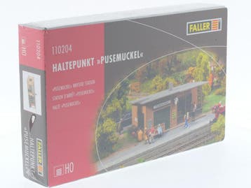 Schaal H0 Faller 110204 Halte Pusemuckel Bouwpakket #5332, Hobby en Vrije tijd, Ophalen of Verzenden, Gebruikt, Brug, Tunnel of Gebouw