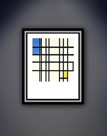 Piet Mondriaan - “Rhythmus Aus Schwarzen Linien, 1935-1942”.