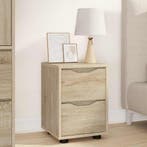 Nachtkastje Sonoma Eiken 30,5 x 30 x 43 cm Bewerkt hout, Verzenden, Nieuw