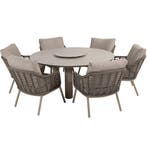Puglia Donato low dining tuinset 160xH69 cm 8 delig, Ophalen of Verzenden, Nieuw