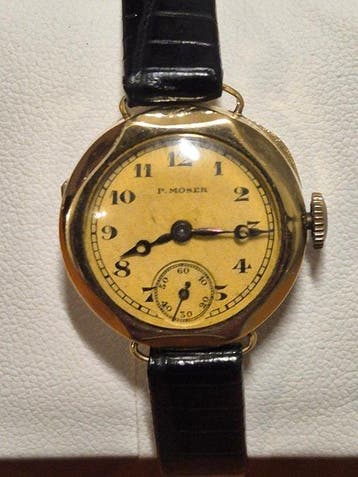 P. MOSER - 14K Solid Gold vintage - 75807 - Dames -, Nieuw
