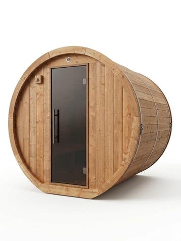 Vuren thermowood barrel sauna 215 cm, Ophalen of Verzenden, Nieuw