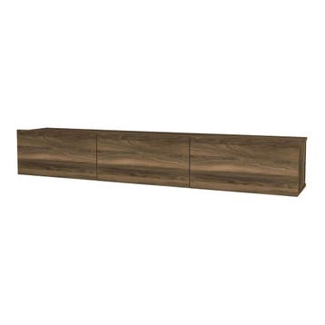 [en.casa] Tv-meubel Vihti zwevend 180x31x29,5 cm walnootkleu, Verzenden, Nieuw