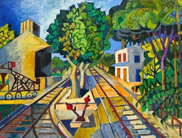 Armand Meffre (1929–2009) - La Gare de Robion n°1