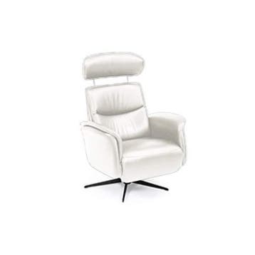 Relaxfauteuil Ijmuiden - relaxfauteuils - Wit, Nieuw, Wit, Stof