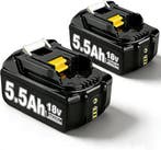 Accu geschikt voor Makita - 2 x 18V Accu - 5.5Ah - BL1860B -, Verzenden, Zo goed als nieuw