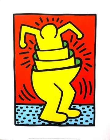 Keith Haring - Untitled (cup man) - Giclée - 60x47 -