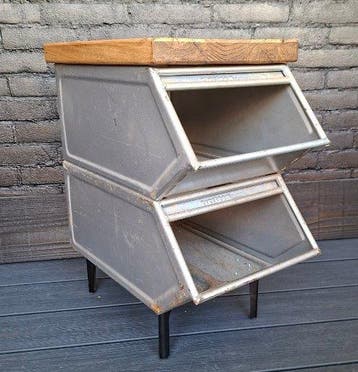 Industrieel design Bak - Eik - 1960-1970 - Overtoom