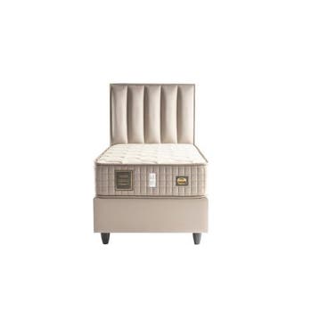 Opberg Boxspring Gold 90x200, Ophalen of Verzenden, Nieuw, Eenpersoons, Goud
