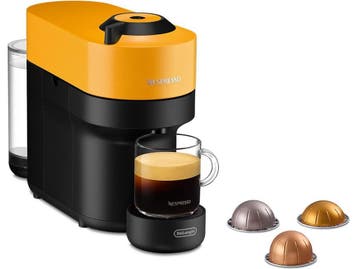 DeLonghi Vertuo Pop - Koffiemachine - 4 kopgroottes - Geel, Verzenden, Zo goed als nieuw