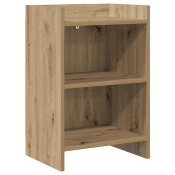 vidaXL Nachtkastjes Artisanaal eiken 40 x 30 x 60 cm Bewerkt, Minder dan 45 cm, Verzenden, Nieuw, 55 tot 70 cm