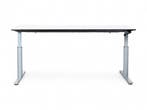 Gispen TM slingerbureau, 180x80 cm, lindberg eiken-aluminium, Ophalen of Verzenden, Gebruikt