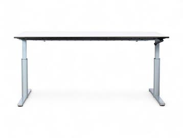 Gispen TM slingerbureau, 180x80 cm, lindberg eiken-aluminium, Ophalen of Verzenden, Gebruikt