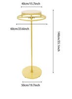 Rond Kledingrek 360° Draaibaar – Vrijstaand Metaal en Hout, Verzenden, Nieuw