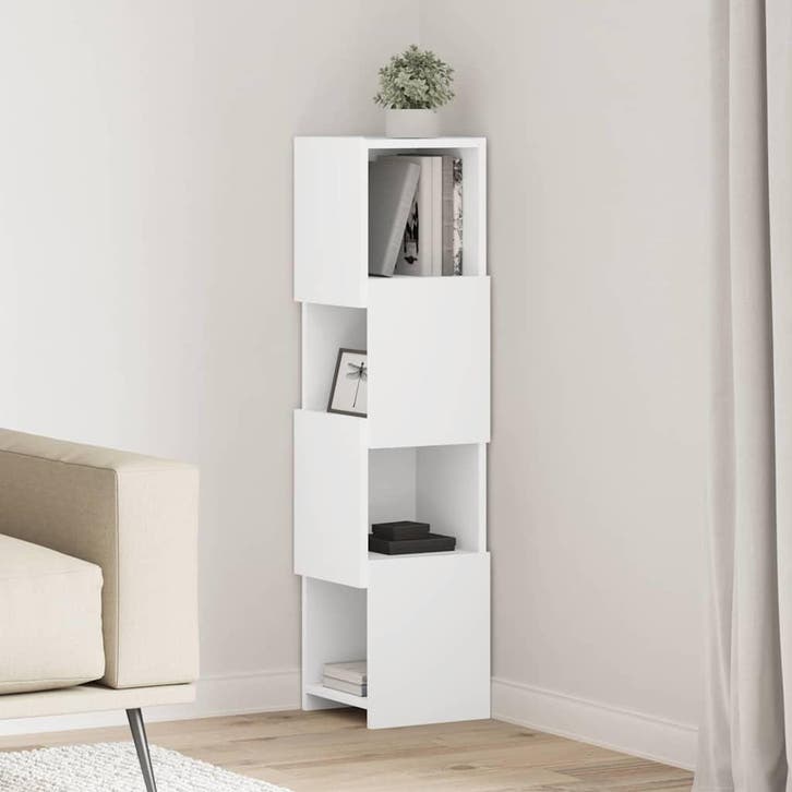 vidaXL Hoekkast 25,5x25x102cm Bewerkt hout, Huis en Inrichting, Kasten | Overige, Nieuw, Verzenden