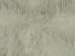 Langharig bont stof – Wit, 120 cm of meer, Wit, Ophalen of Verzenden, Polyester