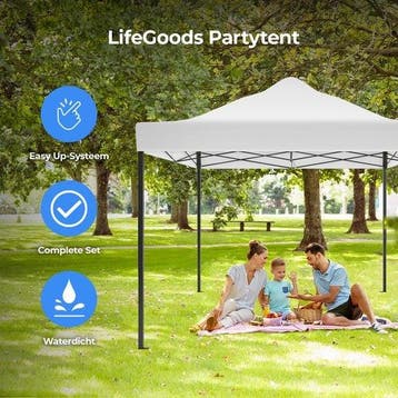 2dekans | LifeGoods Partytent - Paviljoen - EasyUp -, Ophalen of Verzenden, Zo goed als nieuw