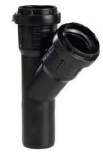 Pipelife Master3+ geluidsarm t-stuk 75x50 45gr m/s Zwart, Doe-het-zelf en Verbouw, Buizen en Afvoer, Ophalen of Verzenden, Nieuw