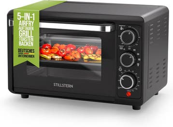 Vrijstaande oven - Hetelucht oven - 18 Liter - 1300W - Zwart, Verzenden, Zo goed als nieuw