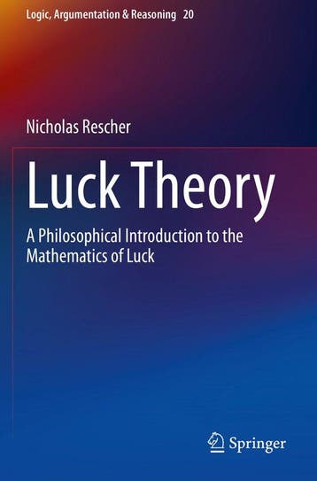 9783030637828 Luck Theory Nicholas Rescher, Boeken, Verzenden, Nieuw, Nicholas Rescher