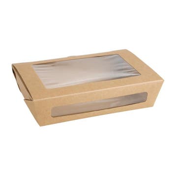 Fiesta Recyclable saladeboxen met PET venster 1200ml (150, Verzenden, Nieuw