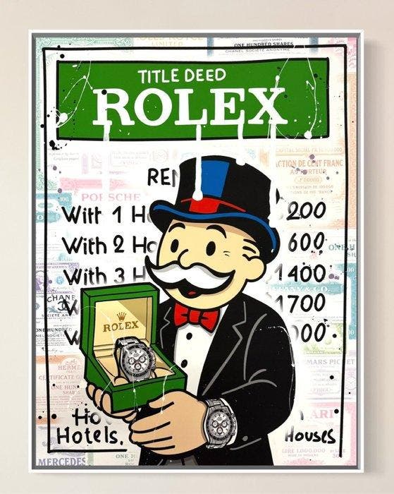 Louis Michel Krüger - Rolex Title Deed, Antiek en Kunst, Kunst | Designobjecten