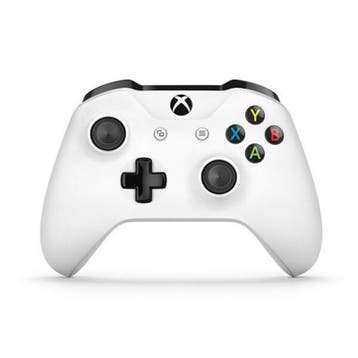 Microsoft Xbox One S Controller Wit (Gebruikte Staat), Spelcomputers en Games, Ophalen of Verzenden, Gebruikt