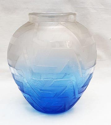 Schneider - Vaas - Diep uitgeëtst glas