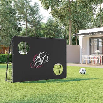 Songmics - kindervoetbaldoel met doelwand - 215x150 cm, Verzenden, Nieuw