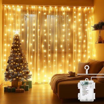 LED Lichtgordijn - Kerstversiering  - Kerstverlichting - 2 m, Huis en Inrichting, Verzenden, Zo goed als nieuw