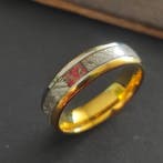 Wolframring Meteoriet Aletai en Opale - 6.42 g - (1)