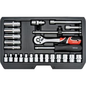 Gereedschapsset 1/4 Inch, 25 Delig, Verzenden, Nieuw
