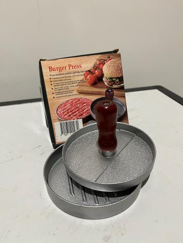 Hamburger pers Burger press Goudkleurig, Ophalen of Verzenden, Nieuw
