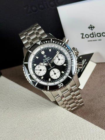 Zodiac - Sea-Chron Automatic Chronograph Black - ZO3604 -, Nieuw