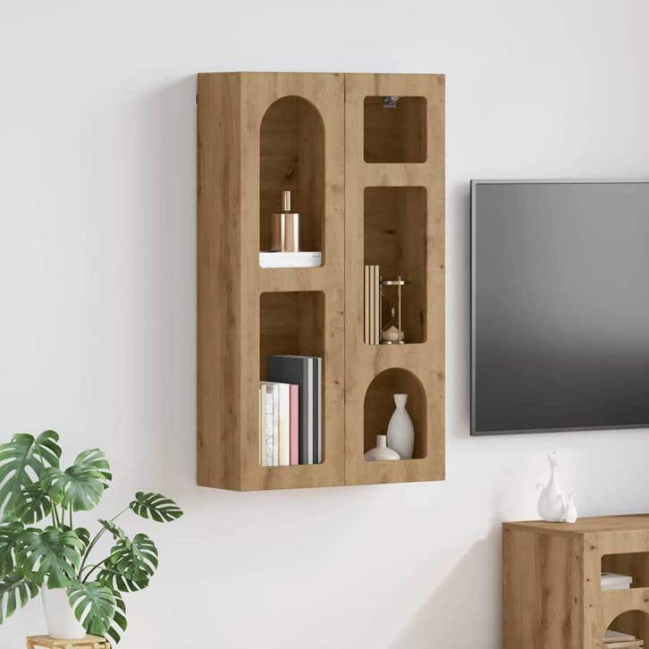 vidaXL Hangkast met plank Artisan Eiken 59 x 20 x 100 cm, Huis en Inrichting, Kasten | Overige, Nieuw, Verzenden
