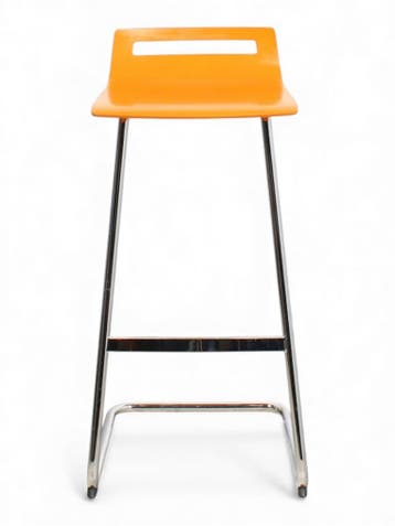 Sedus MT902 barkuk, oranje-chrome, Huis en Inrichting, Ophalen of Verzenden, Gebruikt, Overige kleuren