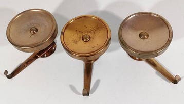Kapstok - Design 1950 - messing - Vintage kledinghangers