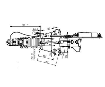 Oplooprem V-dissel KNOTT KFG 35-D 3500 KG inclusief, Auto diversen, Aanhangwagen-onderdelen, Ophalen of Verzenden, Nieuw