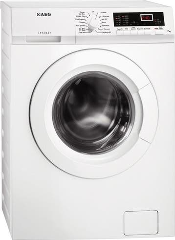 AEG L51470nfl - Wasmachine - 7 kg - 1400 tpm, Ophalen of Verzenden, Zo goed als nieuw, Voorlader, 85 tot 90 cm