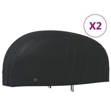 vidaXL Motorhoezen 2 st 230x95x125 cm 210D oxford stof, Verzenden, Nieuw