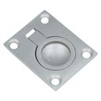 Luikring 48x38 mm nikkel mat, Verzenden, Nieuw