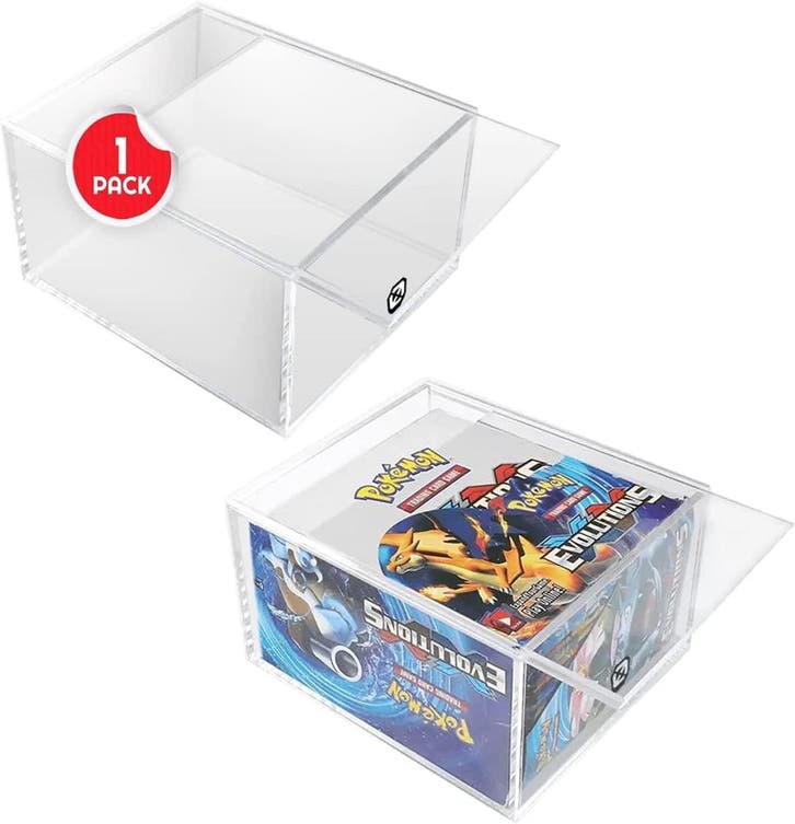 Acrylic Case - Pokemon Boosterbox - Sliding Lid (4mm) |, Hobby en Vrije tijd, Verzamelkaartspellen | Overige, Nieuw, Verzenden