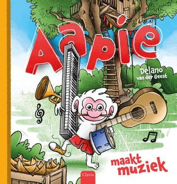 Aapie Maakt Muziek | Delano Geest | Nieuw, Boeken, Kinderboeken | Baby's en Peuters, Ophalen of Verzenden, Nieuw, Delano Geest